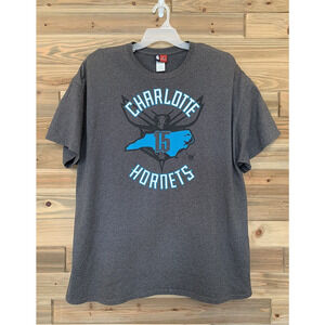 NBA MAJESTIC KEMBA WALKER 15 CHARLOTTE HORNETS Basketball T-Shirt Men's Size 2XL